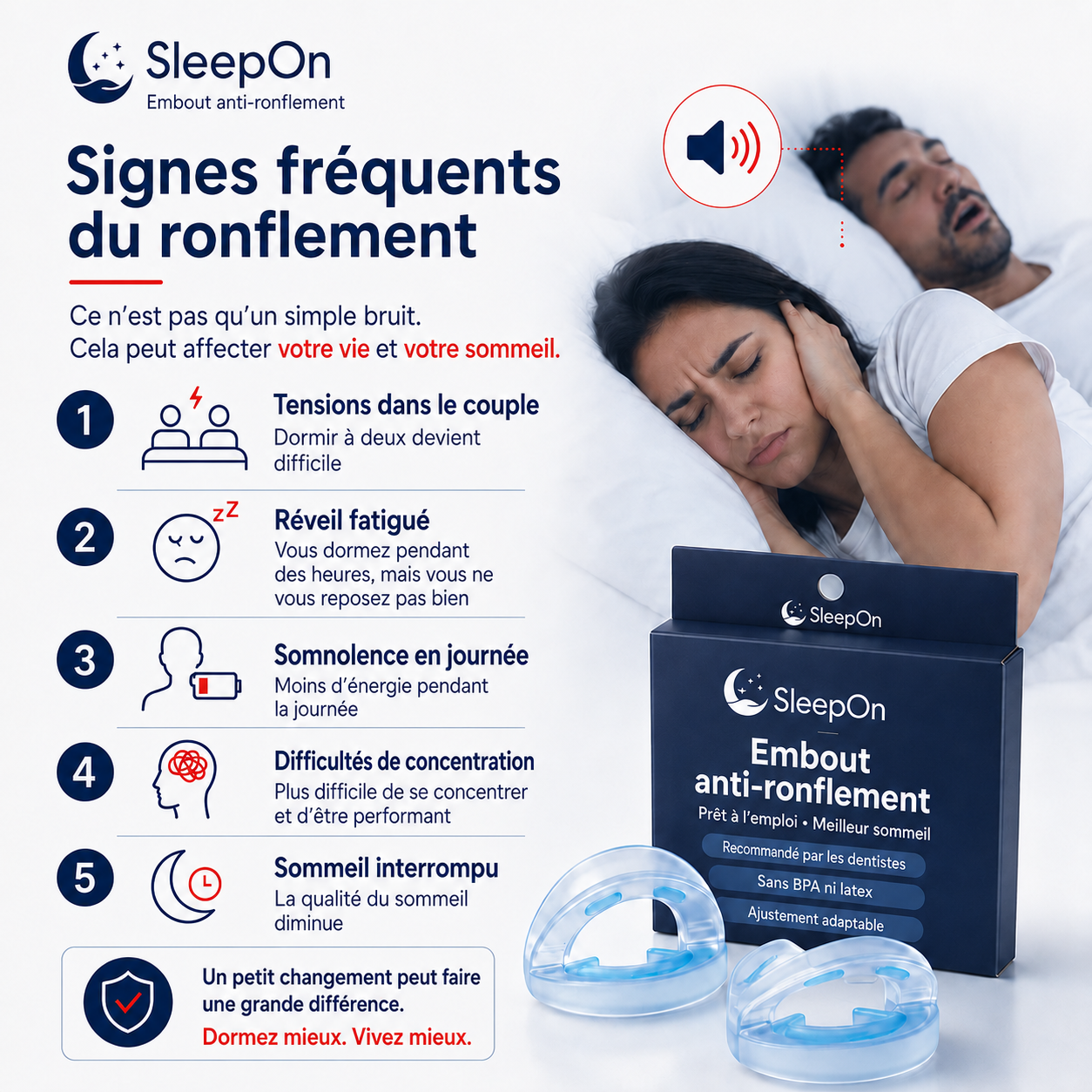 SleepOn: Antirussamento