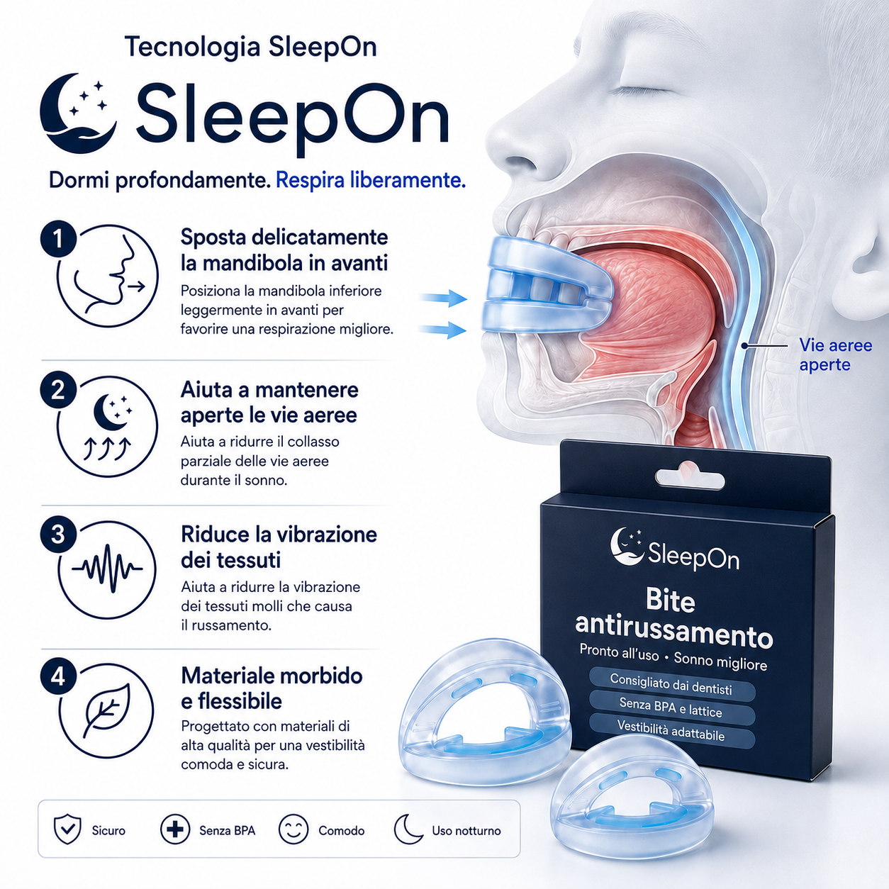 SleepOn: Antirussamento