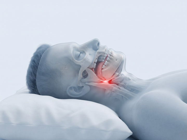 Al dormir, tu mandíbula cae hacia atrás