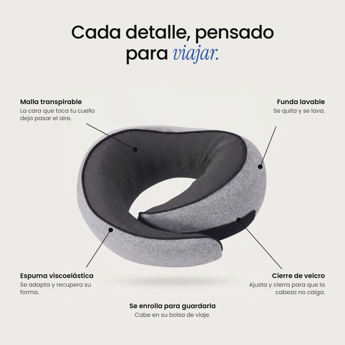 Almohada de viaje SleepOn Travel